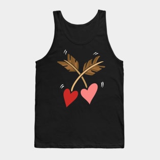 Hearts & Arrows Love Valentines Gift Tank Top